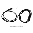 thumbnail image 2 of unbranded Cable Negro Xlr Con Conectores De Tres Pines Para Audio Claro En Conciertos Y Estudio, 2 of 8