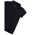 thumbnail image 2 of Nautica Girls' Performance Mesh Twist Polo Color: navy Size: 7, 2 of 3