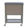 thumbnail image 5 of Riverbay Furniture Transitional Wood Kitchen Cart in Warm Gray, 5 of 14