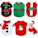 thumbnail image 1 of 5 piezas de camisas navideñas para perros, ropa navideña para perros, disfraz suave de duende de Papá Noel, camisas navideñas para cachorros de invierno, camisas para mascotas para perros, gatos, cachorros, ropa para mascotas MFZFUKR CPB-CJZ1016-2, 1 of 7