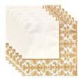 thumbnail image 1 of MasteelfCA 100 Pcs Serviette Jetable Imprimée Or pour Restaurant et Hôtel (Doré + Blanc), 1 of 6