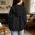 thumbnail image 5 of Kiijoy Toddler Girls Casual Zip Up Hoodie Kids Sweatshirt with Pocket, Black, Sizes 3-4T, 5 of 5