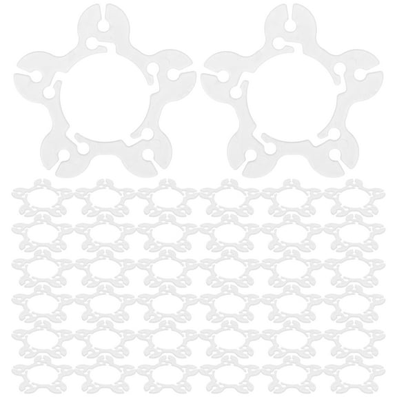 BESTONZON Welcome Balloons Balloon Connectors Balloons Clips White Plastic 100Pcs for Birthday Party