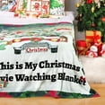 thumbnail image 4 of Flannel Christmas Throw Blanket Cute Movie Watching Blankets Holiday Throw Blanket for Couch Super Soft Cozy Comfy Bed Blanket for Bed, Sofa, 50x60 in, 4 of 6