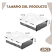thumbnail image 2 of 2 Organizadores Bajo Escritorio Para Oficina-fijación Fuerte Xtellar blanco, 2 of 3