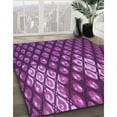 thumbnail image 2 of Ahgly Company Indoor Round Patterned Purple Area Rugs, 5' Round, 2 of 6