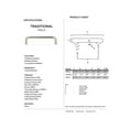 thumbnail image 2 of Alno A703-3-SN Traditional 3" Cabinet Pull Satin Nickel, 2 of 2