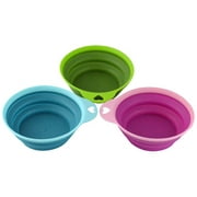 Southern Homewares Collapsible Silicone Pet Bowl Travel Set 3 Piece for Home Pets Water Feed Dorms Camping