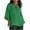 01Green, variant on pbnbp Plus Size Tops for Women Cotton Linen Casual Solid Basic Loose Fit Notch V Neck 3/4 Sleeve Comfy Cozy Blouses