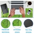 thumbnail image 5 of Green Foliage Texture Desk Mat,Large Gaming Mouse Pad,Non-Slip Rubber Base Desk Pad with Stitched Edges for Desk Office Home Decor 35.4X15.7 Inch, 5 of 7