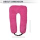 thumbnail image 5 of Almohada para reposacabezas de automóvil ergonómica y cómoda, soporte para cuello, ajustable, color rosa, 5 of 7