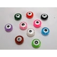 thumbnail image 4 of U8MO 100 Mixed Colour Acrylic Kabbalah Evil Eye Coin Rondelle Beads 10X5mm 8X5mm-100Pcs 11X5mm, 4 of 6