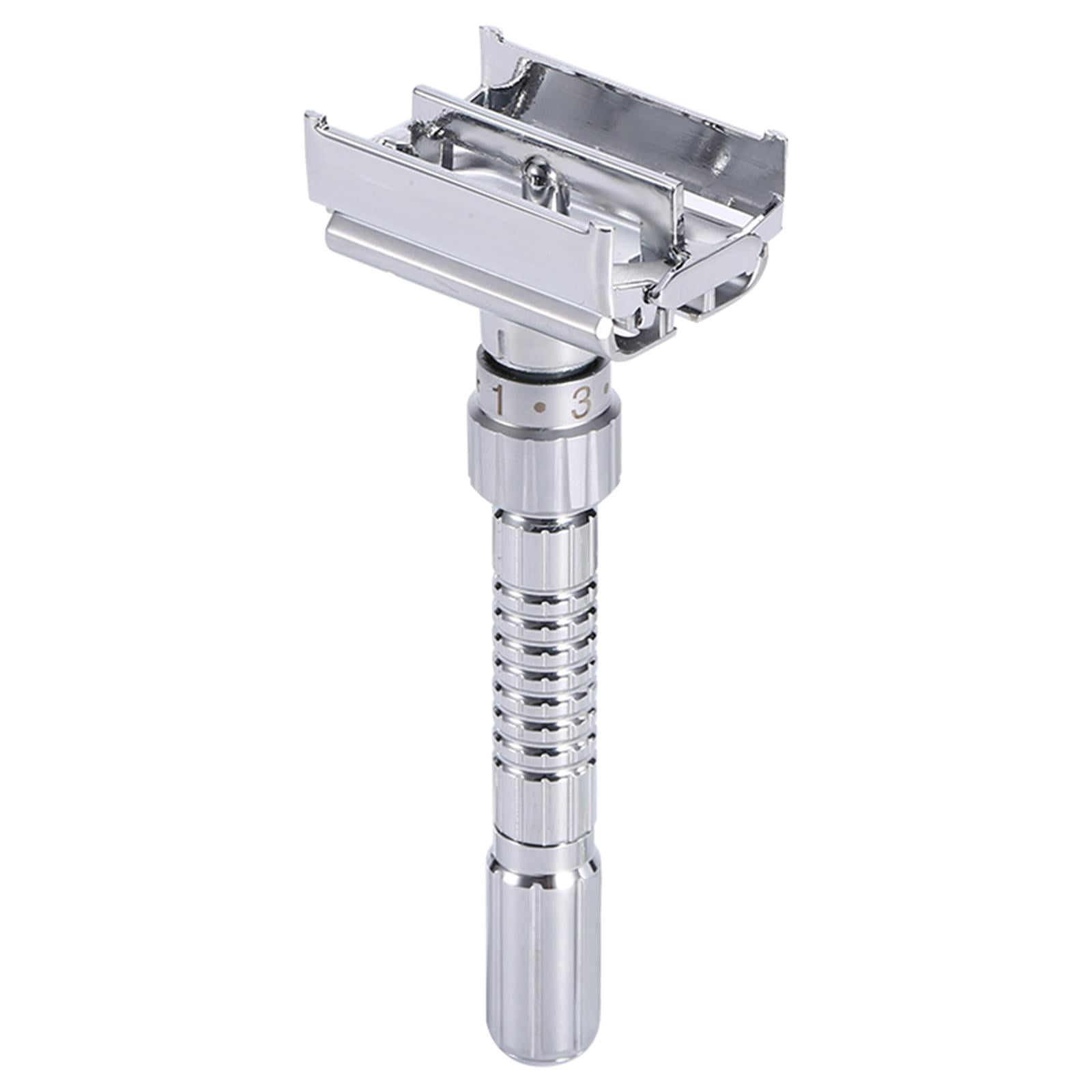 Zxpjkyu Double Edge Safety Razor Plated Reusable Double Edge Razor Beard Shaving for Men