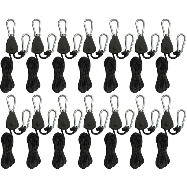 Barco Boquero Popa Camiseta Pugadora Barrazo Ataque Una Correa Colgilla Polea Kayak Rope 1/2/4/6/8/10/12/14/16 PCS 1/8 Elevación 1.6m Corta Cielo para Acampar