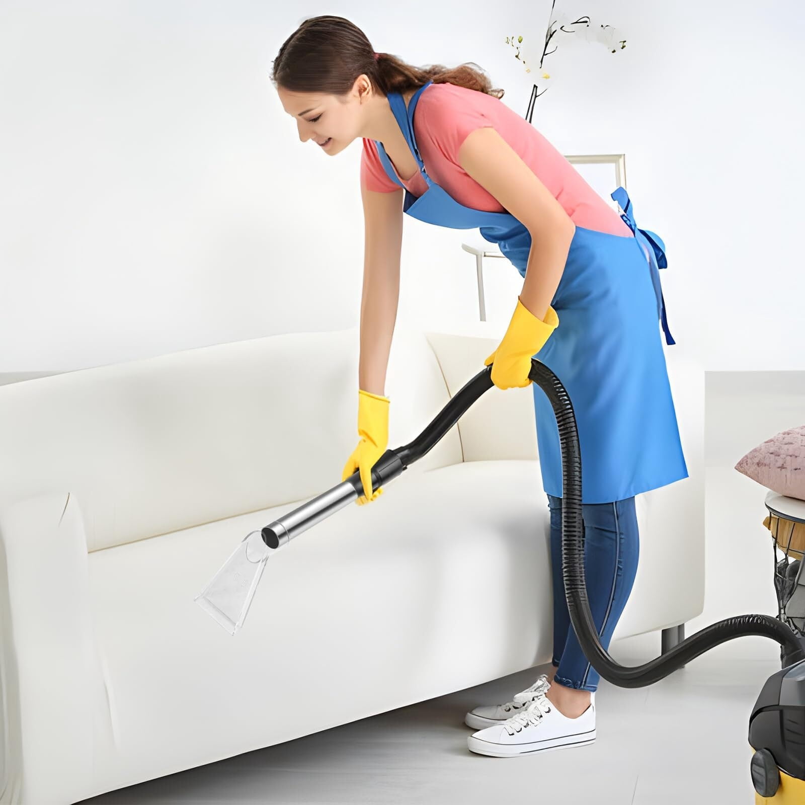 Shop Vac Extractor Attachment for Carpet Upholstery Car Detailing, Small and Large Head