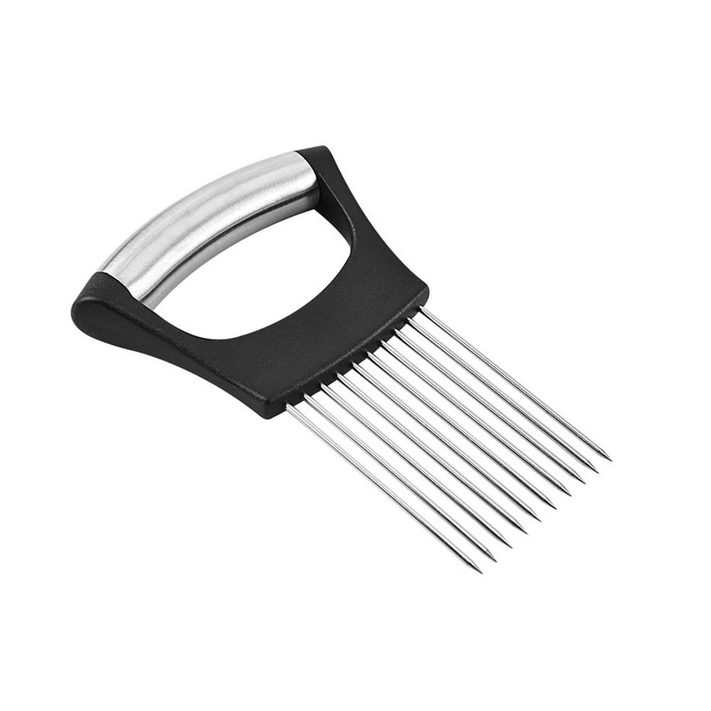 Tohuu Onion Slicer Vegetable Slicer Safety Holder Stainless Steel Onion Slicer Holder Potato