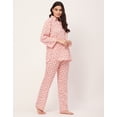thumbnail image 3 of Moomaya Sleepwear, Printed Night Suit For Women, Rayon Loungewear Tunic With Pajamas, 3 of 9