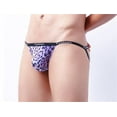 thumbnail image 4 of Aayomet Men's Bikini Briefs Rise G String Briefs Bulge Pouch Underwear (Purple, M), 4 of 5