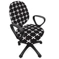 thumbnail image 1 of Modern Office Chair Slipcover, Contemporary Art of Abstract Hand Drawn Plus Sign in Repetitive Style, Protective Stretch Decorative Fabric Cover, Standard Size, Charcoal Grey and White, by Ambesonne, 1 of 5