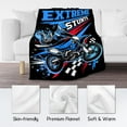 thumbnail image 5 of Dirt Bike Blanket Gifts, Soft Plush Throw Blanket for Kids Boys, 60x80 Inch Twin Size Blanket Race Decor for Couch Bed, Flannel Blankets Gifts for Extreme Sports Motorcycle Lovers, 5 of 6