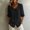 Black, variant on Dpjklzsn Women's Cotton Blend Short Puff-Sleeve Peter Pan Collar Button-Front Blouse