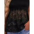 thumbnail image 4 of Zdcdcd Womens Off Shoulder Lace Tube Tops Summer Beach Strapless Bandeau Blouse, 4 of 4