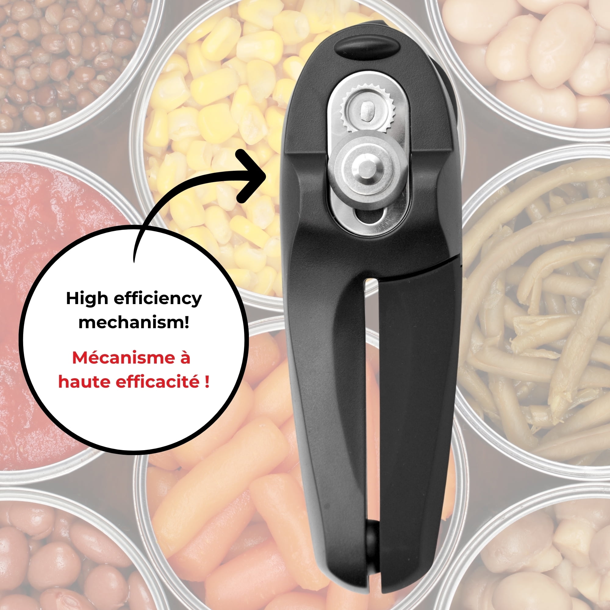 Starfrit Mightican Can Opener with Soft Grip Handle, Sage, H-STARFRIT MIGHTICAN SAGE