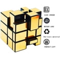 thumbnail image 3 of Mirror Cube Gold, Magic Cube Mirror Speed ​​Cube 3x3 Puzzle Cube Toy Golden, 3 of 4