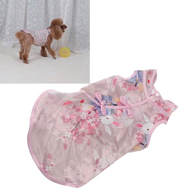 Vestido Cheongsam Para Mascotas Pequeñas, Falda Clásica De Estilo Chino Para Mascotas Pequeñas, Para Conejos, Chinchillas Y Cachorros