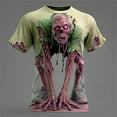 thumbnail image 2 of Sunbona Halloween Graphic T Shirt For Theme Printed Tee Shirt Casual Crewneck Short Sleeve Top, 2 of 4