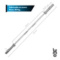 thumbnail image 2 of Barra Olimpica Profesional 2.2m- 20Kg/45 Lbs- 1500 Lbs plateado Mediano, 2 of 7