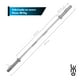 thumbnail image 2 of Barra Olimpica Profesional 2.2m- 20Kg/45 Lbs- 1500 Lbs plateado Mediano, 2 of 7