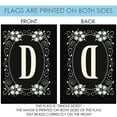 thumbnail image 4 of Toland Home Garden Classic Monogram-D Personalized Flower Flag Double Sided 28x40 Inch, 4 of 5