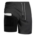 thumbnail image 1 of Gimnasio Short Con Licra Deportiva 2 En 1 Hombre Correr, 1 of 8