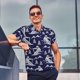 thumbnail image 4 of Balery Abstract Skiing Camisa Polo de Hombre con Estampado, de Manga Corta y Tejido Medio, Camisa Tipo Golf Polo-XX-Large, 4 of 6