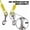 35lbs/ 25ft/ Yellow, variant on 2026 New 25FT Heavy Duty Dog Tie Out Cable, Tangle Free Reflective Rust-Proof Dog Runner, 360° Rotating Swivel Clips Pet Lead, Up to 35lbs Durable Outdoor Yard Camping Leash, Yellow Single