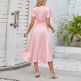 thumbnail image 4 of Gibobby Vestido largo casual de verano para mujer Vestido suelto elegante suelto con cuello en V sin mangas informal a la moda de verano para mujer(Rosa,G), 4 of 5