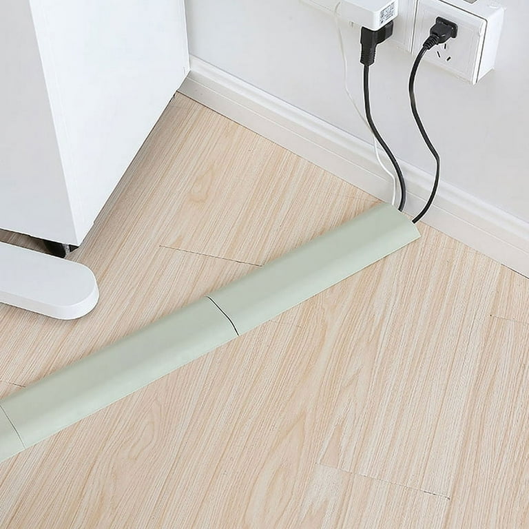 Cable Concealer On Carpet Floor Self-Adhesive Wire Covers