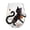 Black Cat#18, variant on 2026 Halloween Pumpkin 3D Decorative Glass | Capture the Spirit of Fall, Elegant Raised Motifs for Sparkling Water & Seasonal Display