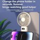 thumbnail image 4 of Handheld USB Charging Small Fan With Desktop Stand, 4 of 5