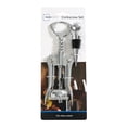 thumbnail image 4 of Mainstay Stainless Steel Wing Corkscrew Bottle Opener & Wine Stopper Set, 4 of 11