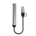 thumbnail image 1 of Methold Convertidor divisor de transferencia de datos del dispositivo adaptador de dispositivos Hub USB 5 en 1 Cables de computadora, 1 of 6