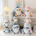 thumbnail image 2 of Único Cosplay Gato Cola de Tiburón Peluches Animales de Peluche Lindo Gato Ballena Perro Shiba Inu Cojín de Almohada Regalo de Cumpleaños Niño, L, gato tiburón, L, gato tiburón, 2 of 5