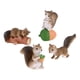 thumbnail image 3 of Juego de 4 mini figuras de ardillas de resina para decorar tartas. B, 3 of 9