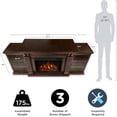 thumbnail image 4 of Real Flame Calie 67" Electric Fireplace TV Stand in Dark Espresso, 4 of 6