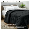 thumbnail image 2 of Queen Comforter - Reversible Colors - Goose Down Alternative - Ultra-Soft - Premium 1800 Series - All Season Warmth - Bedding Comforter (Queen, Black/Grey), 2 of 8