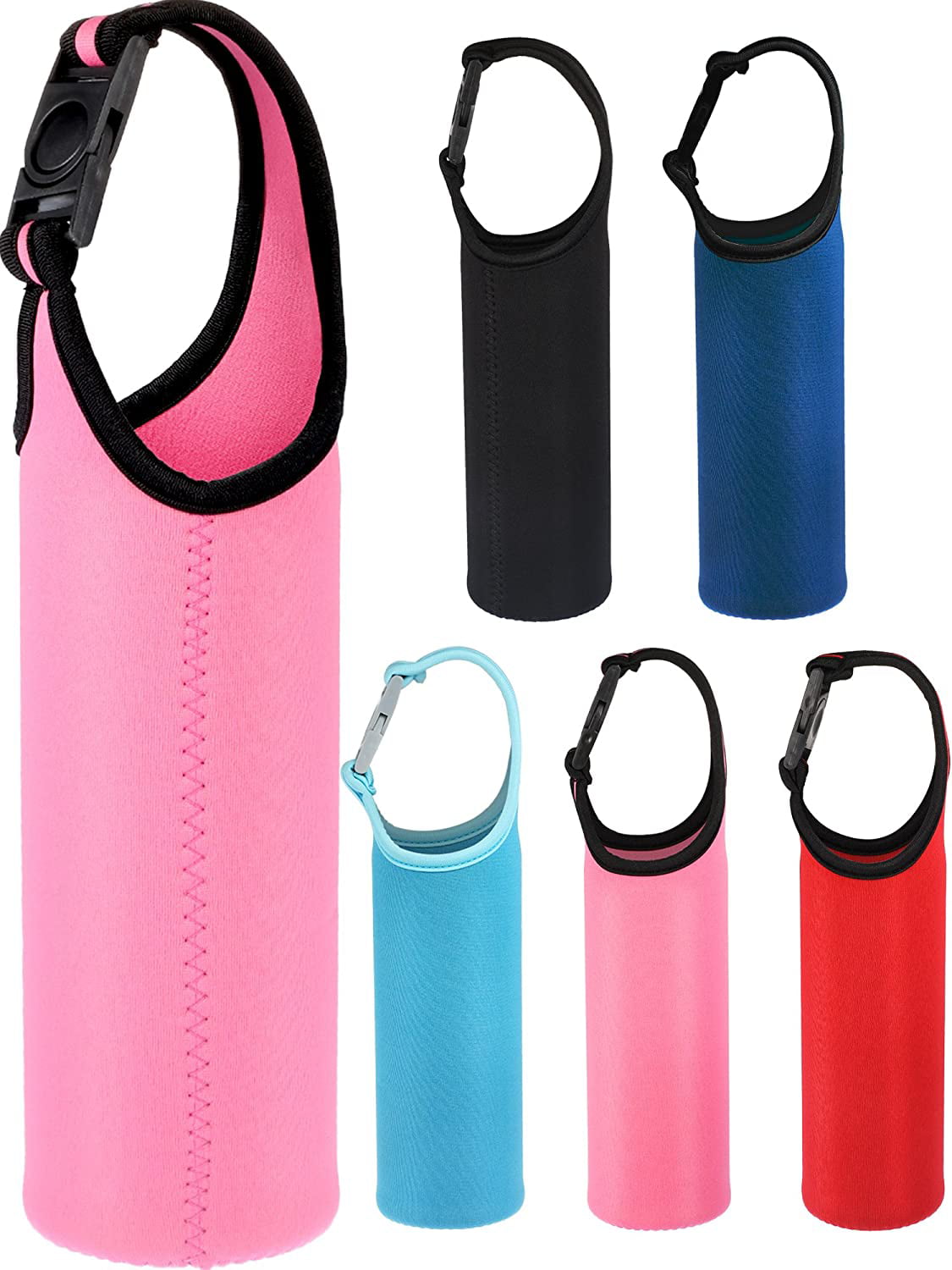 Details about   10 Pack Neoprene Water Bottle Sleeve 12 oz 18 oz Bottle Cozy Insulated Glas... 