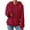 Red, variant on Hoodies for Women Fashion Hoodies & Sweatshirts Women's Solid Plush Spliced Women's New Solid Hooded Thickened Jacquard Long Sleeve Sweater Coat Top Red M
