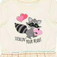 thumbnail image 4 of Inktastic Stealin' Your Heart Cute Raccoon Girls Toddler Dress, 4 of 5