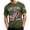Army Green, variant on Men's 250 Years USA Patriotic T-Shirt 1776-2026 American Flag Jet Fighter Short Sleeve 4th of July Shirt Crew Neck Summer Tops USA Flag Graphic Tees Black L